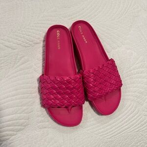 Cole Haan Hot pink slide sandals size 8
